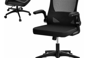 Bild von Foldable Swivel Rolling Executive Task Chair Ergonomic Mesh Office Chair Soft