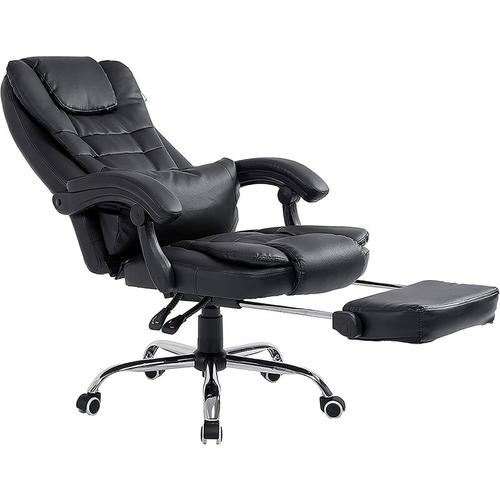 Bild von Cherry Tree Furniture Extra Padded High Back Reclining Black Faux Leather Relaxing Swivel Executive