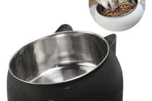 Produktbild von Cat Bowl, Cat Dog Bowl, Tilted Cat Bowl, Cat Bowl Mat, Cat Bowl, Stainless Steel Dog Bowl, Raised