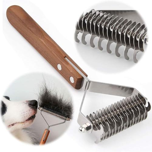 Bild von Coat King Brush Dogs and Cats, Pet Grooming Comb Detangling Rake Greatly Reduces Hair Loss