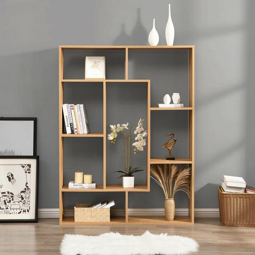 Bild von Cherry Tree Furniture Riva 160cm Tall Bookcase / Display Shelving – Brown