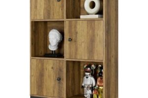 Produktbild von Gizcam – Bookcase Wooden,6 Cube Bookshelf Unit, Free Standing Storage Display Shelving for Home