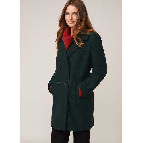 Bild von Women’s Lucine Double Breasted Wool Coat – Green – Phase Eight Coats