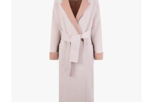Bild von Anahh Flood Length Wool Coat – White – Ted Baker Coats
