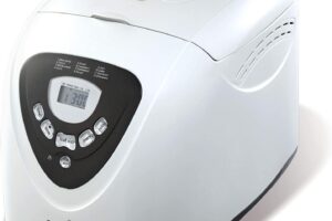 Bild von Morphy Richards 48281 Fastbake Breadmaker 2 Loaf Sizes, Gluten Free, Cool Touch, Ecru,600 W