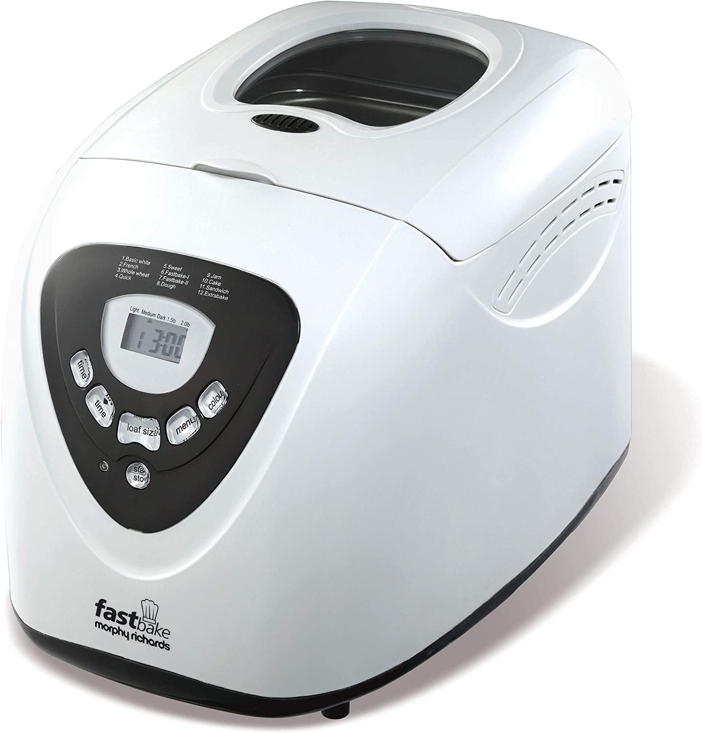 Bild von Morphy Richards 48281 Fastbake Breadmaker 2 Loaf Sizes, Gluten Free, Cool Touch, Ecru,600 W