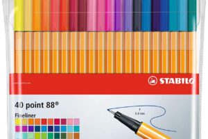 Bild von Fineliner – STABILO point 88 – Wallet of 40 – Assorted Colours