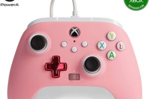 Bild von PowerA Enhanced Wired Controller for Xbox – Pink Inline, Gamepad, Wired Video Game Controller, Gaming Controller, Xbox Series X|S