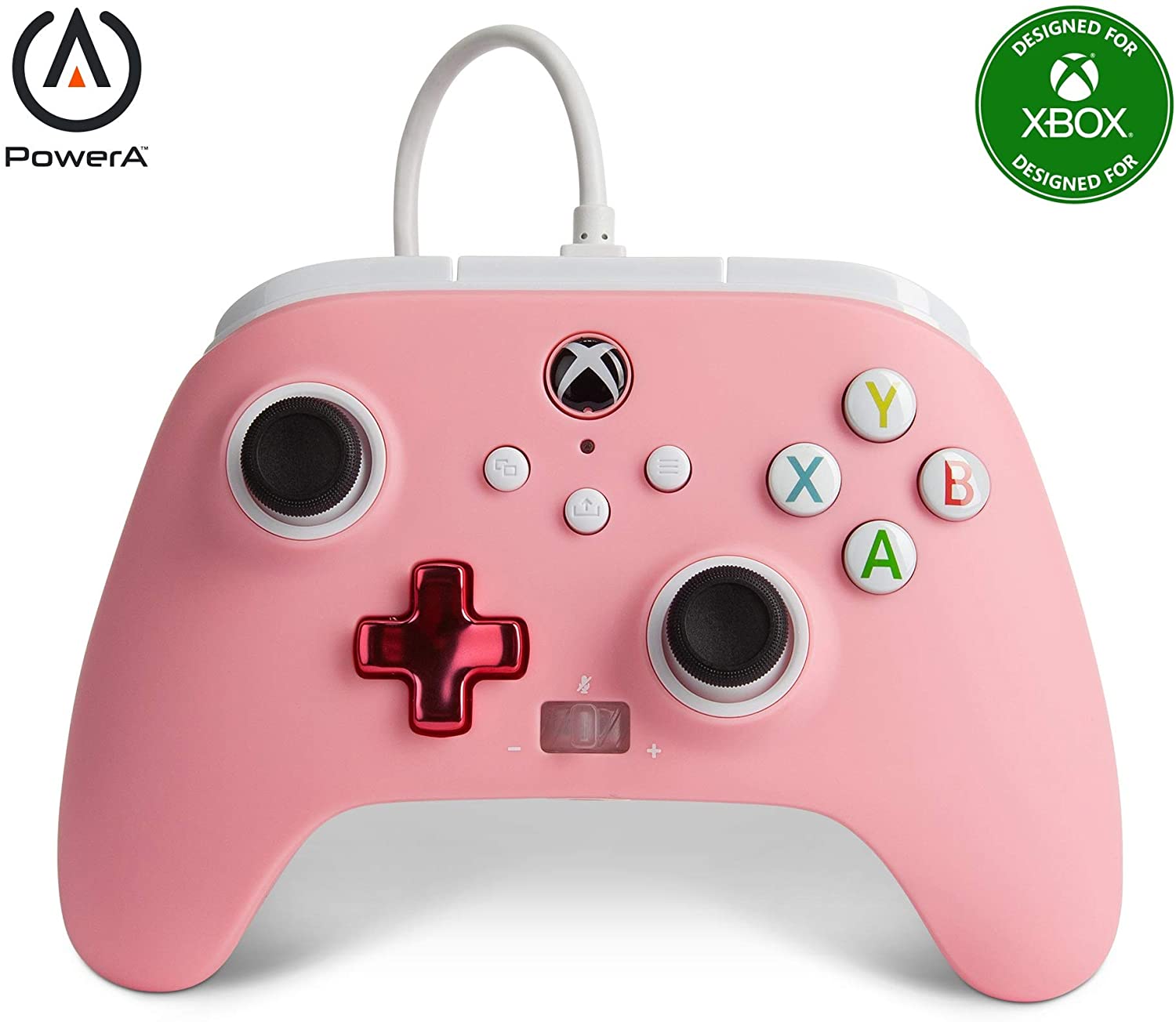 Bild von PowerA Enhanced Wired Controller for Xbox – Pink Inline, Gamepad, Wired Video Game Controller, Gaming Controller, Xbox Series X|S