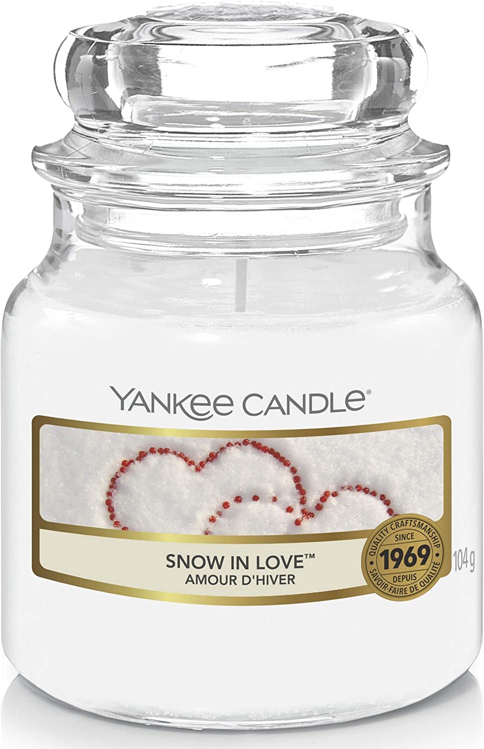 Bild von Yankee Candle Scented Candle | Snow In Love Small Jar Candle | Burn Time: Up to 30 Hours