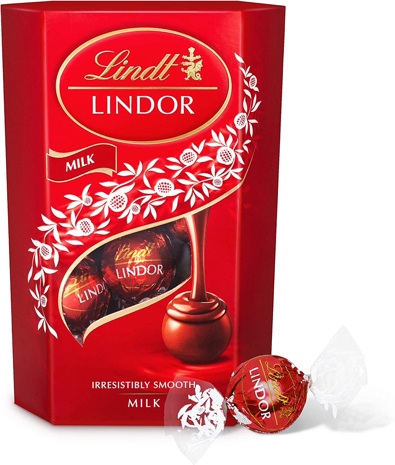 Bild von Lindt Lindor Milk Chocolate Truffles Box with a Smooth Melting Filling, 200 g