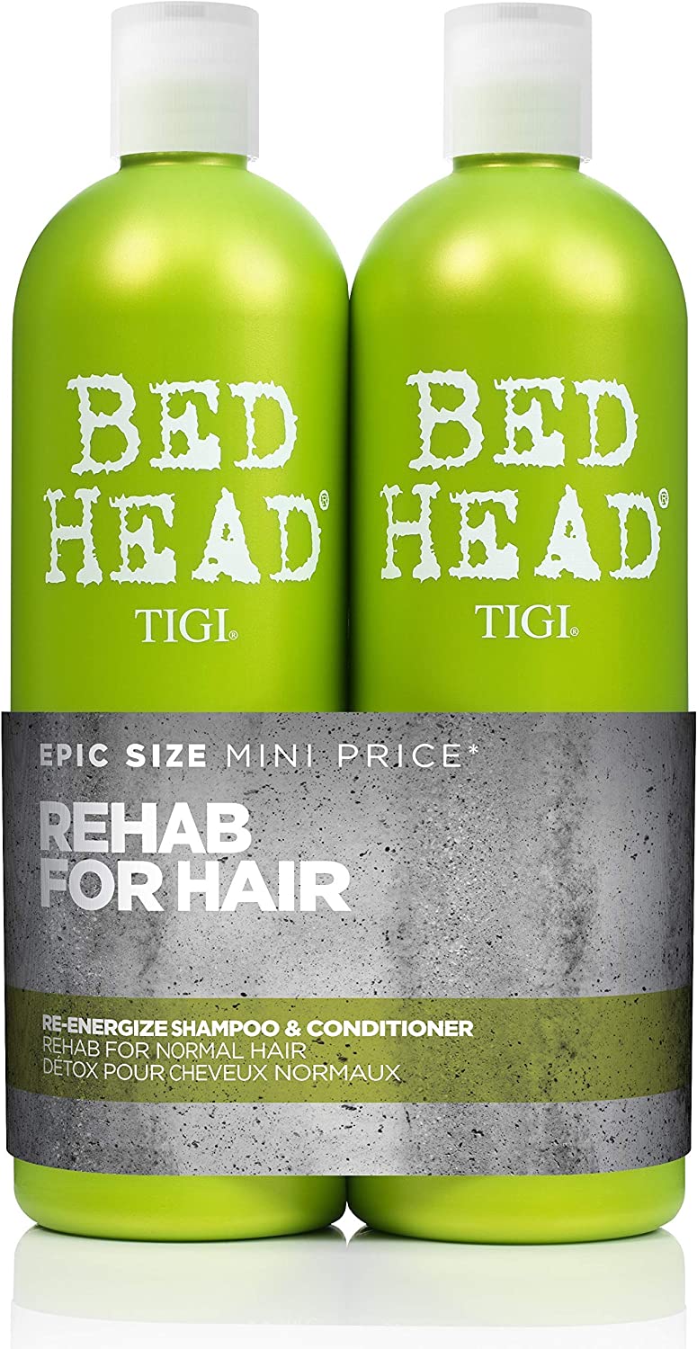 Bild von Bed Head by TIGI Re-Energise Daily Shampoo and Conditioner for Normal Hair, 2×750 ml