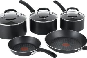 Bild von Tefal E857S544 Premium Non-stick Cookware Set with Induction, 5 Pieces – Black