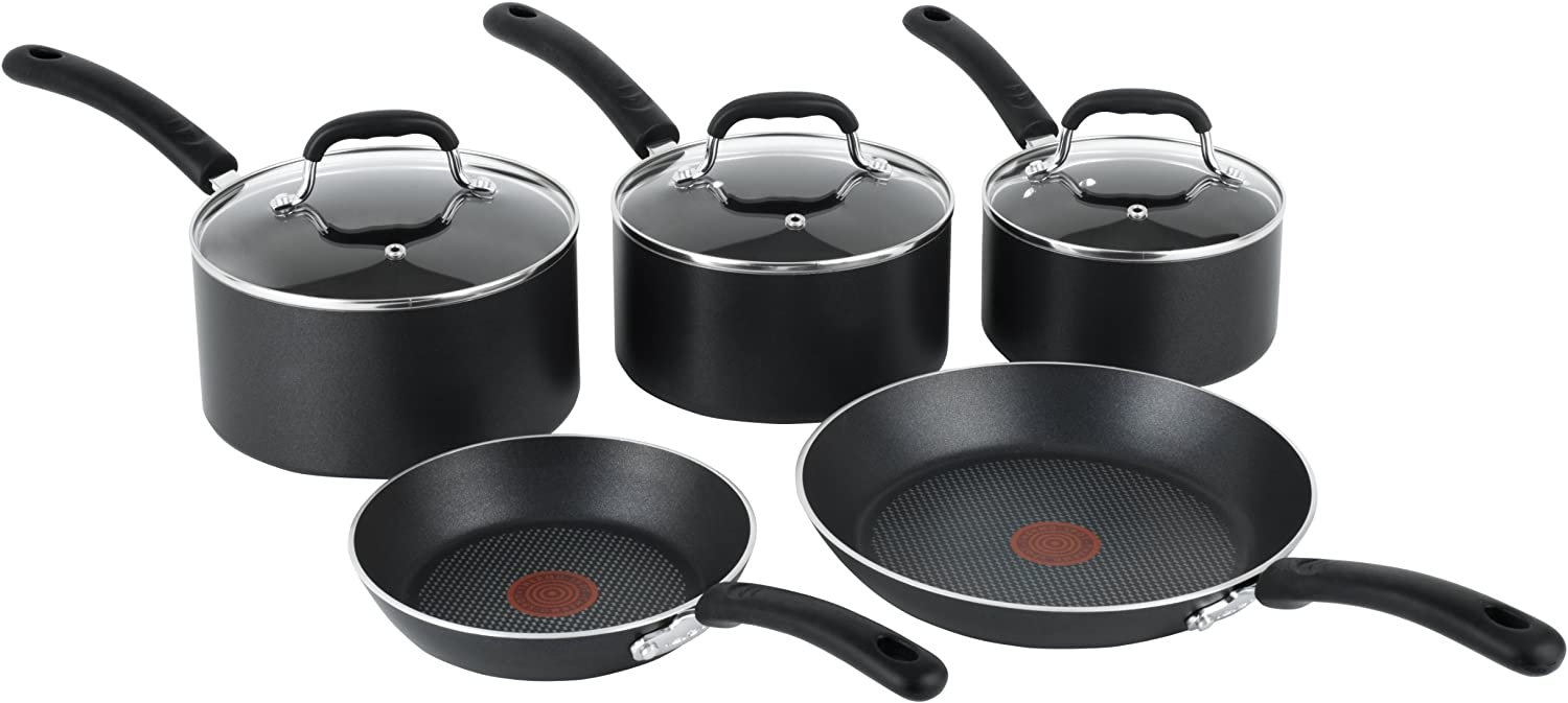 Bild von Tefal E857S544 Premium Non-stick Cookware Set with Induction, 5 Pieces – Black