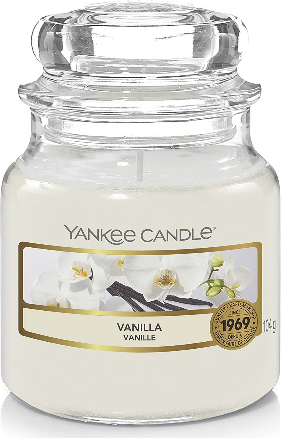 Bild von Yankee Candle Scented Candle | Vanilla Small Jar Candle | Burn Time: Up to 30 Hours [Energy Class A]