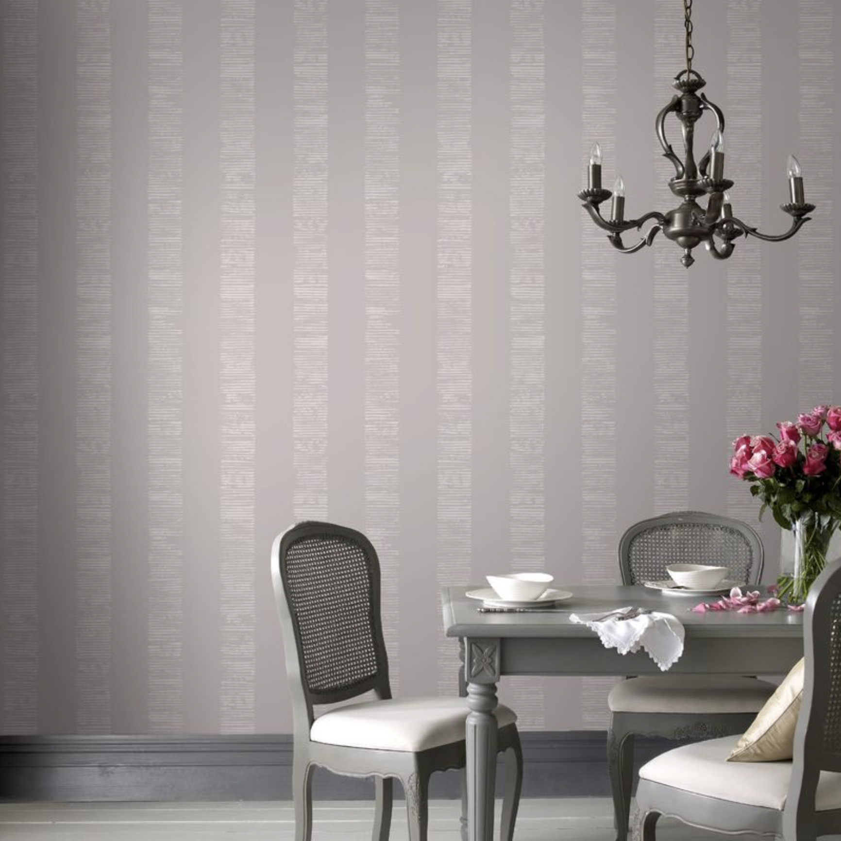 Bild von Boutique Neutral Mara Stripe Wallpaper – Neutral