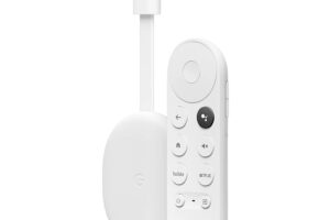 Bild von Chromecast with Google TV (4K) Snow – Streaming entertainment on your TV with voice search – Watch films, TV programmes and Netflix in 4K HDR – Simple setup