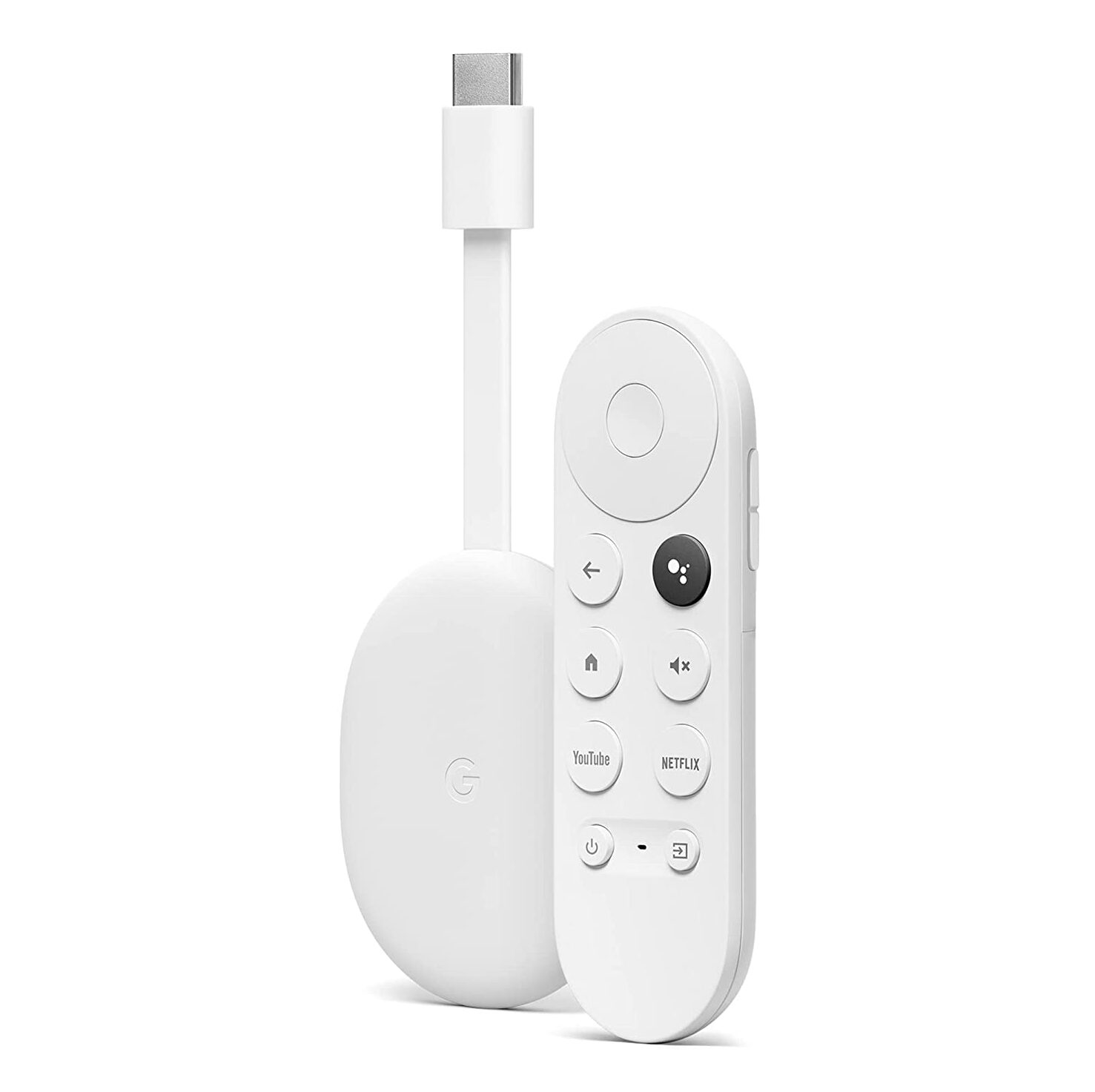 Bild von Chromecast with Google TV (4K) Snow – Streaming entertainment on your TV with voice search – Watch films, TV programmes and Netflix in 4K HDR – Simple setup