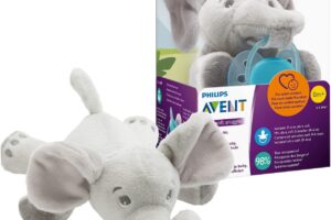 Bild von Philips Avent Elephant Snuggle Baby Comforter with Ultra Soft Soother