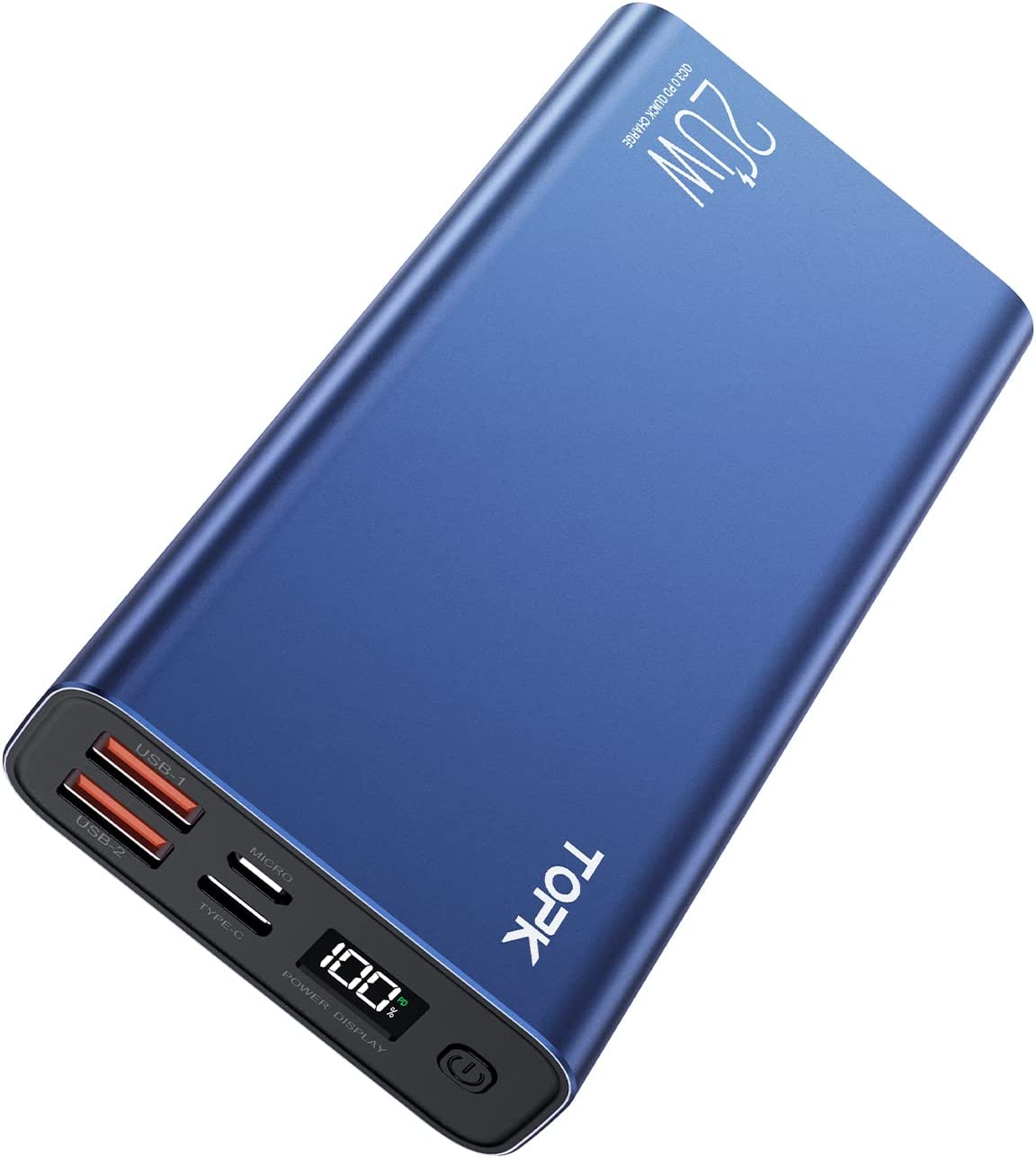 Bild von TOPK Power Bank, 20W USB C Fast Charging 20000mAh Portable Charger, PD3.0 QC4.0 Battery Pack With Digital Display PowerBank for Cellphones and Tablets