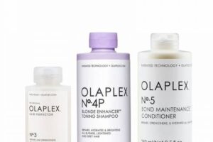 Bild von Olaplex – Blonde Toning Shampoo No.4P, Bond Conditioner No.5 & No.3 Hair Perfector Bundle
