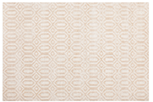 Bild von Beliani Rug Beige Viscose 140 x 200 cm Geometric Pattern Hand Woven Flatweave Material:Viscose Size:xx140