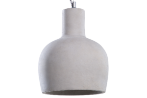 Bild von Beliani 1-Light Pendant Ceiling Grey Concrete Bell Shade Lamp Industrial Material:Concrete Size:25x126x25