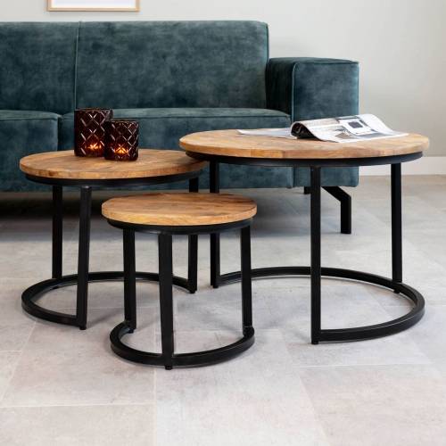 Produktbild von Furnwise Industrial Coffee table Oxford (set of 3)