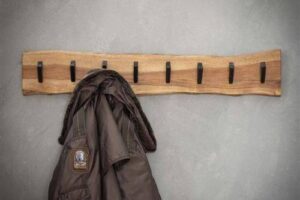 Bild von Furnwise Wooden coat rack Tommy 8 hooks