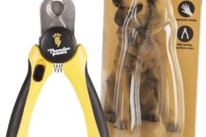 Bild von Thunderpaws Professional-Grade Dog Nail Clippers with Protective Guard and Safety Lock (Medium to Large Breeds, Yellow)