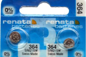 Produktbild von Renata Silver Oxide Watch Battery 364 SR621SW 2 Pack