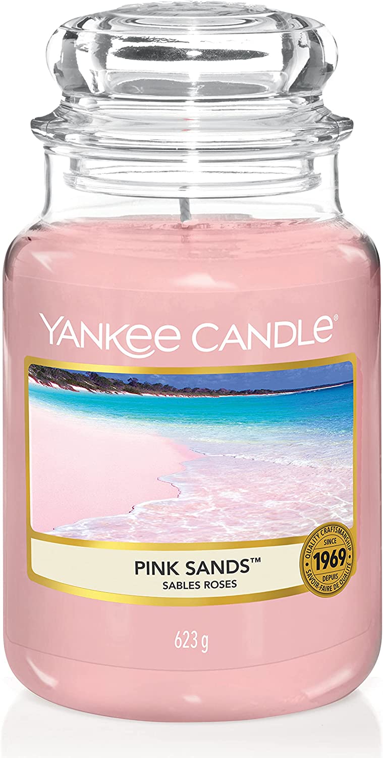 Bild von Yankee Candle Scented Candle | Pink Sands Large Jar Candle | Burn Time: Up to 150 Hours