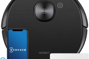 Bild von Ecovacs DEEBOT OZMO T8 AIVI Robot Vacuum Cleaner with Mop (Smart AIVI Object Recognition, Advanced dToF Laser Detection, On-demand Video Manager, OZMO™ Pro Oscillating Mopping System, 180min Run-Time)