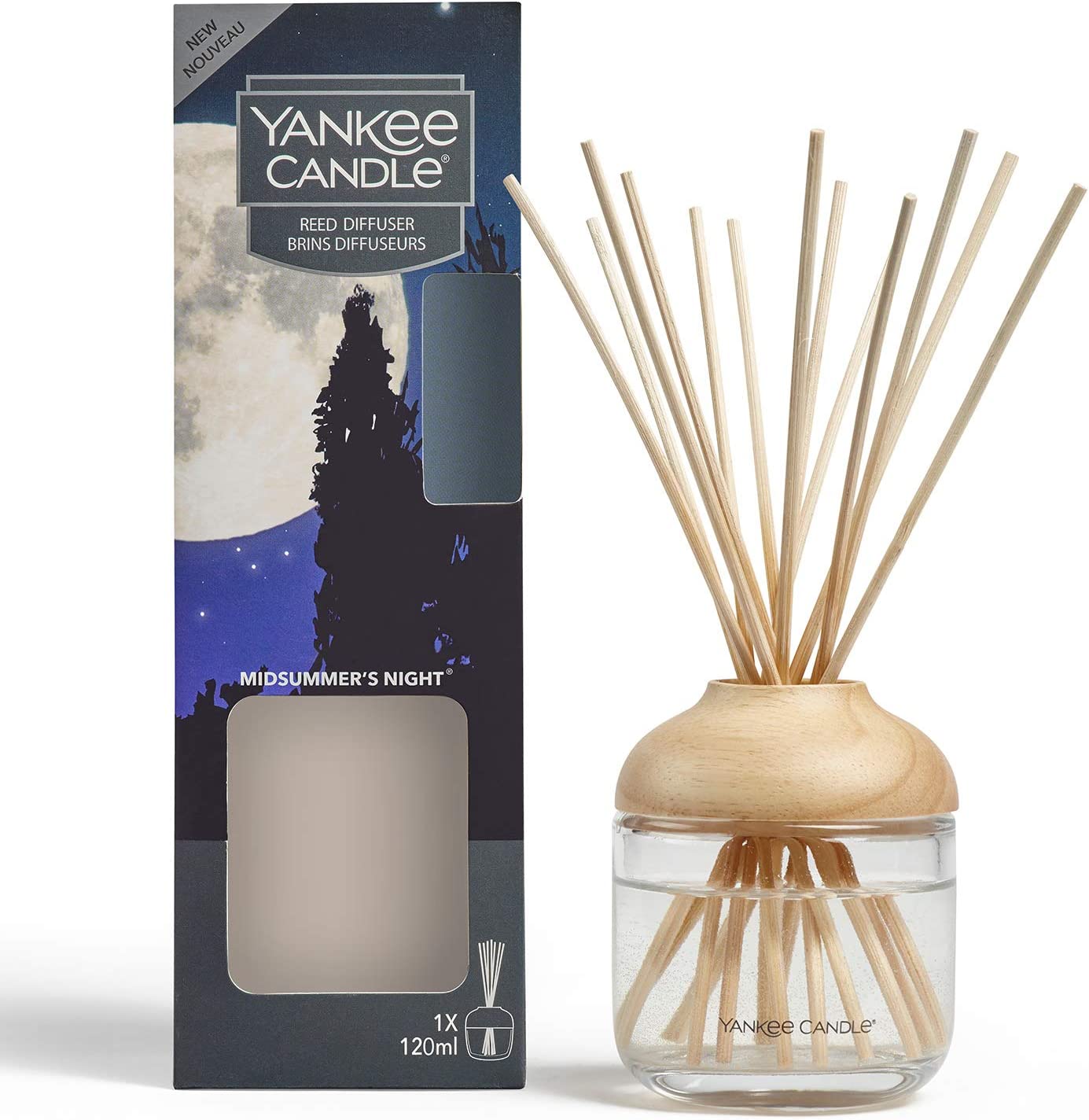 Bild von Yankee Candle Reed Diffuser | Midsummer’s Night | 120 ml | Up to 10 Weeks of Fragrance [Energy Class A]