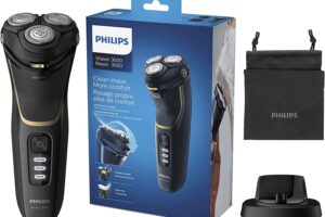 Bild von Philips Shaver Series 3000 Dry and Wet Electric Shaver (Model S3333/54), Black/Noir Gold