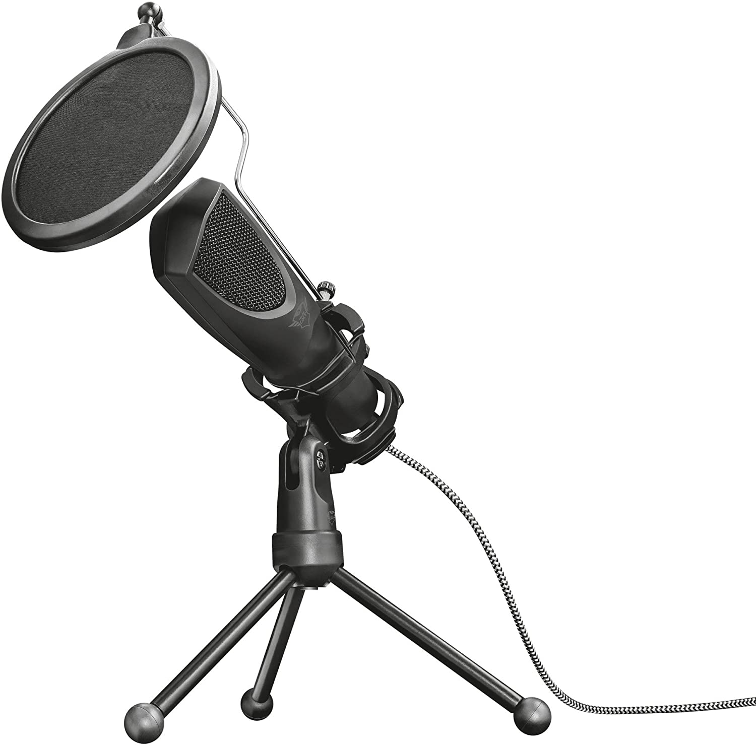 Bild von Trust Gaming GXT 232 Mantis Streaming Gaming Microphone for PC, PS4 and PS5, USB Connected, Including Shock Mount, Pop Filter and Tripod Stand, Black