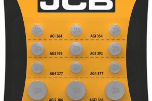 Bild von JCB Watch Batteries – 15 Mixed Pack – 5 Most Popular Sizes, AG1, AG3, AG4 AG12 & AG13