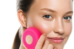 Produktbild von Foreo Ufo Mini Full Facial Led Mask Treatment, Red Light Therapy, Face Masks Beauty Treatment, Korean Skincare, Thermotherapy & Face Massager, Moisturiser, Increased Skin Care Absorption, Pearl Pink