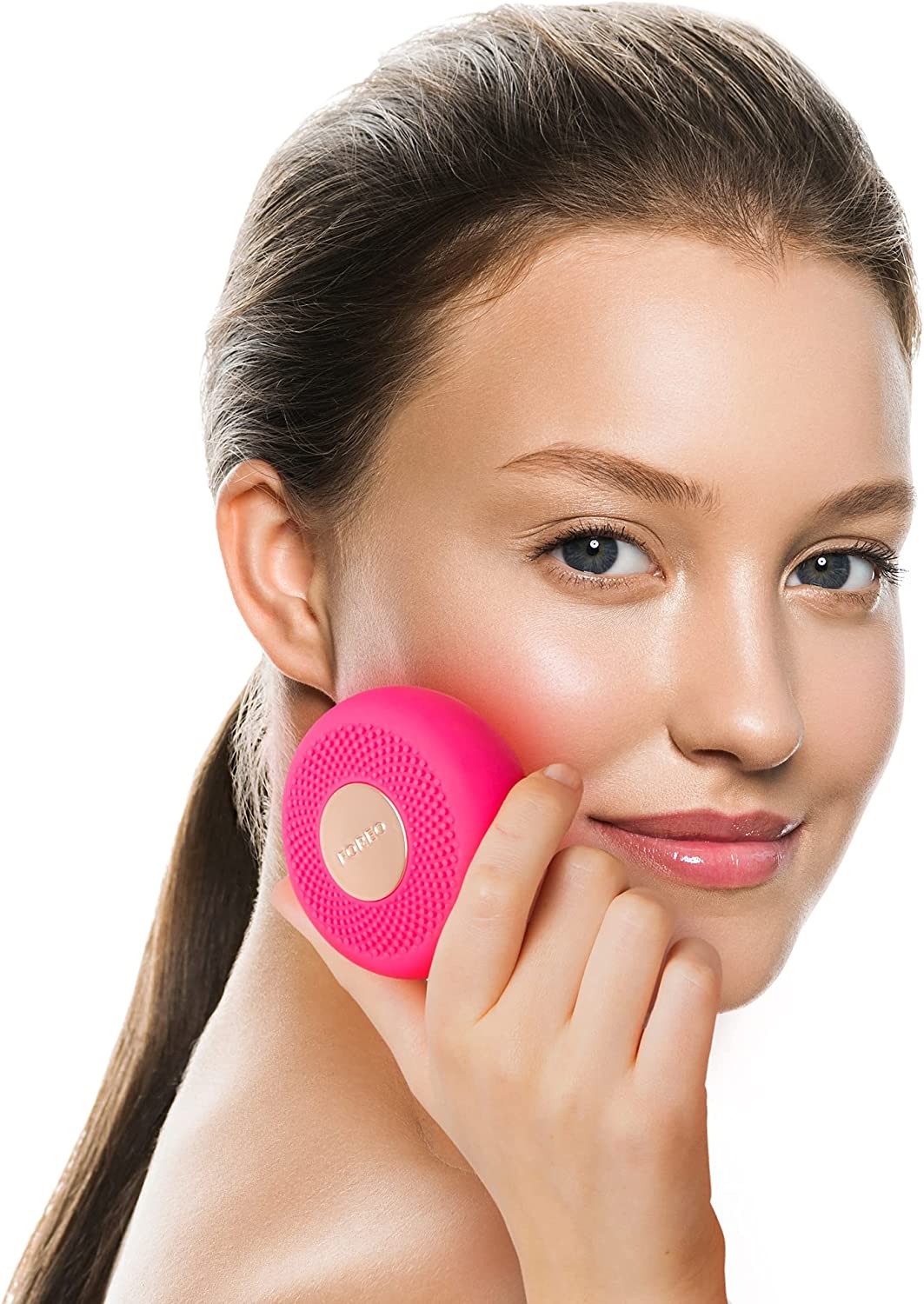 Bild von Foreo Ufo Mini Full Facial Led Mask Treatment, Red Light Therapy, Face Masks Beauty Treatment, Korean Skincare, Thermotherapy & Face Massager, Moisturiser, Increased Skin Care Absorption, Pearl Pink