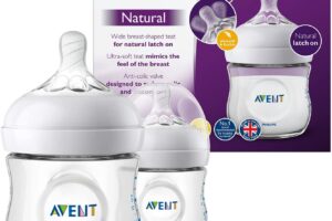 Produktbild von Philips Avent SCF030 / 27 – 125 ml natural bottle, Pack of 2 baby bottles, Transparent