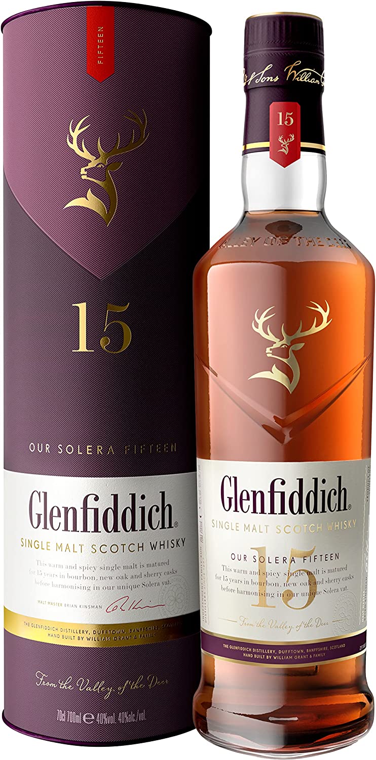 Bild von Glenfiddich 15 Year Old Single Malt Scotch Whisky – 70cl