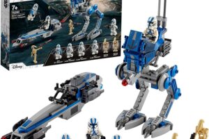 Bild von LEGO 75280 Star Wars 501st Legion Clone Troopers Building Toy, Gift for Boys & Girls age 7 Plus with Battle Droid Figures, AT-RT Walker and BARC Speeder