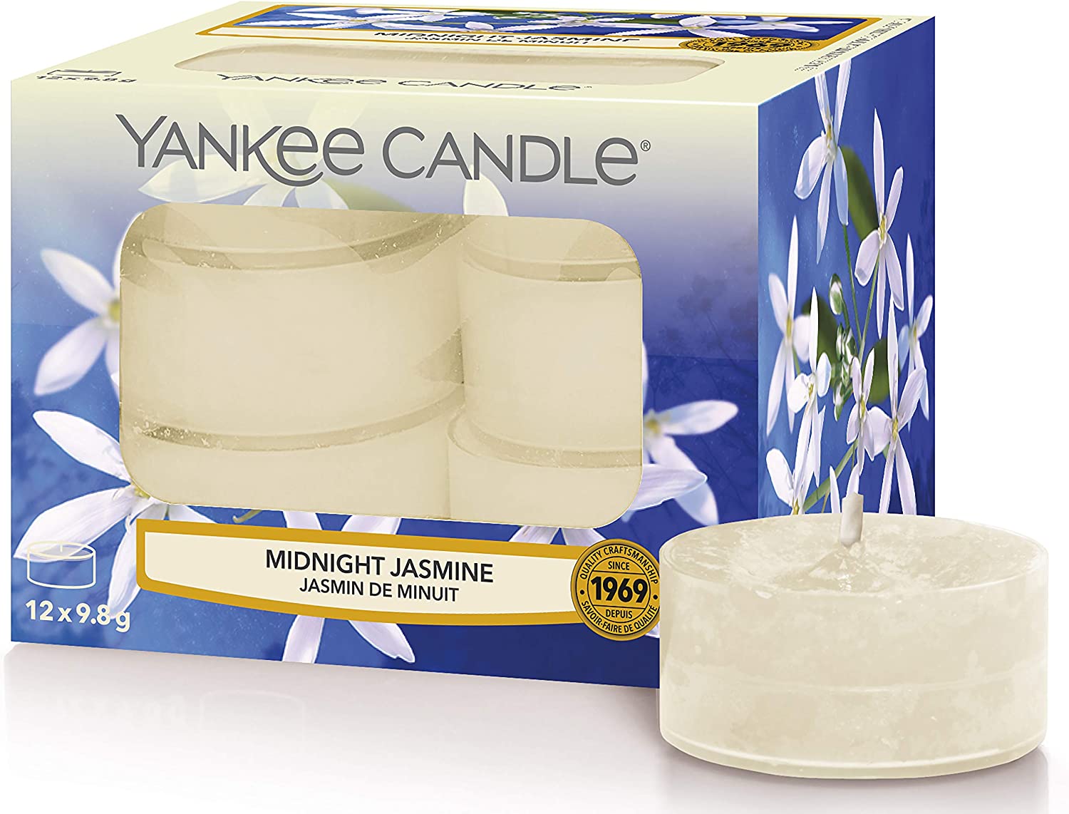 Bild von Yankee Candle Tea Light Scented Candles | Midnight Jasmine | 12 Count