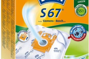 Produktbild von Swirl S 67 MicroPor Plus Vacuum Cleaner Bags for Bosch, Lockable Holding Plate, 10 pieces + 2 Filters