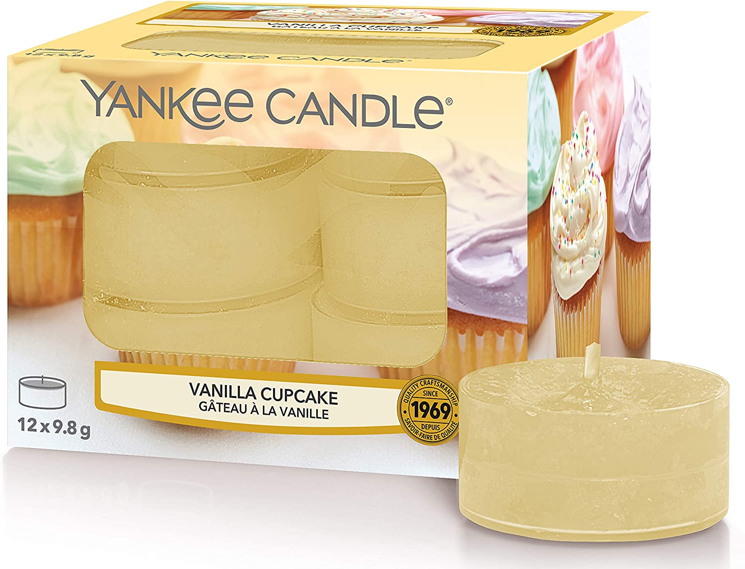 Bild von Yankee Candle Tea Light Scented Candles | Vanilla Cupcake | 12 Count