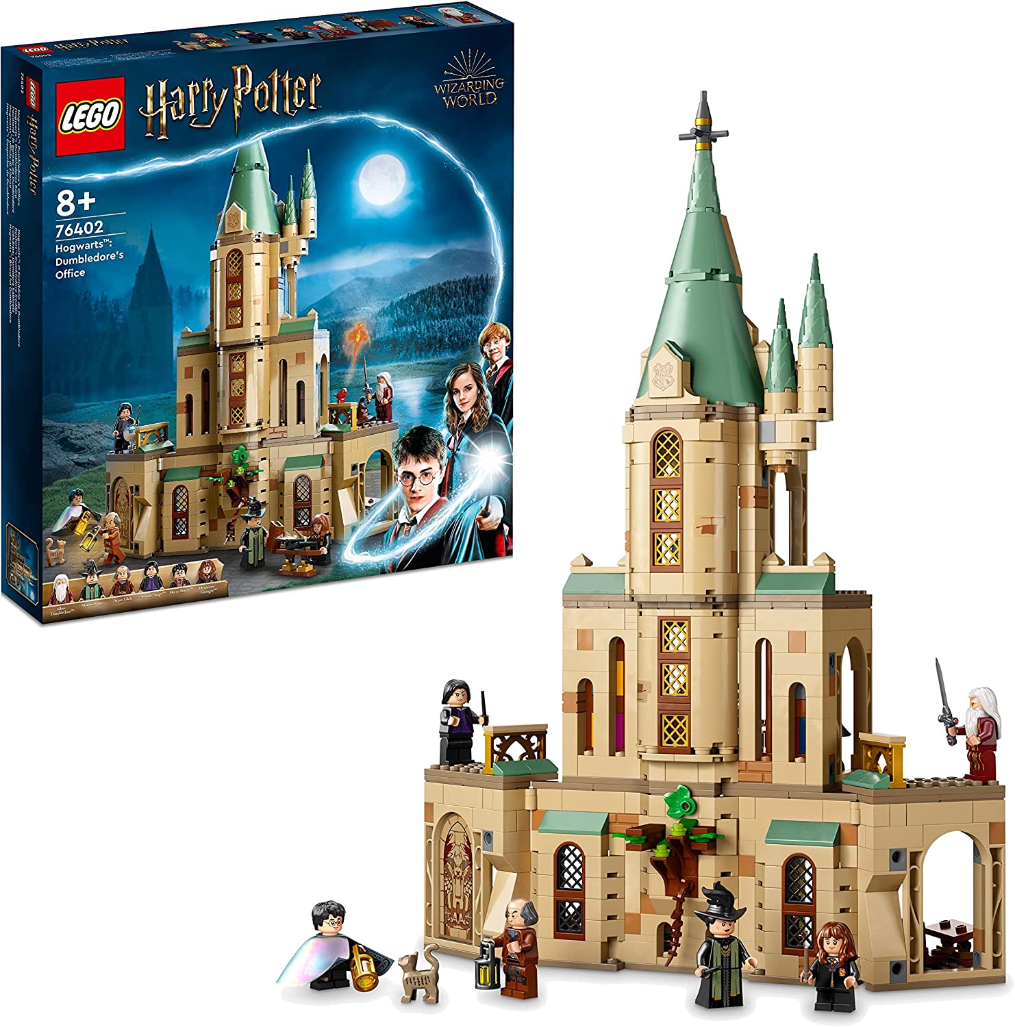 Bild von LEGO 76402 Harry Potter Hogwarts: Dumbledore’s Office Castle Toy, Set with Sorting Hat, Sword of Gryffindor and 6 Minifigures, Gifts for Girls & Boys