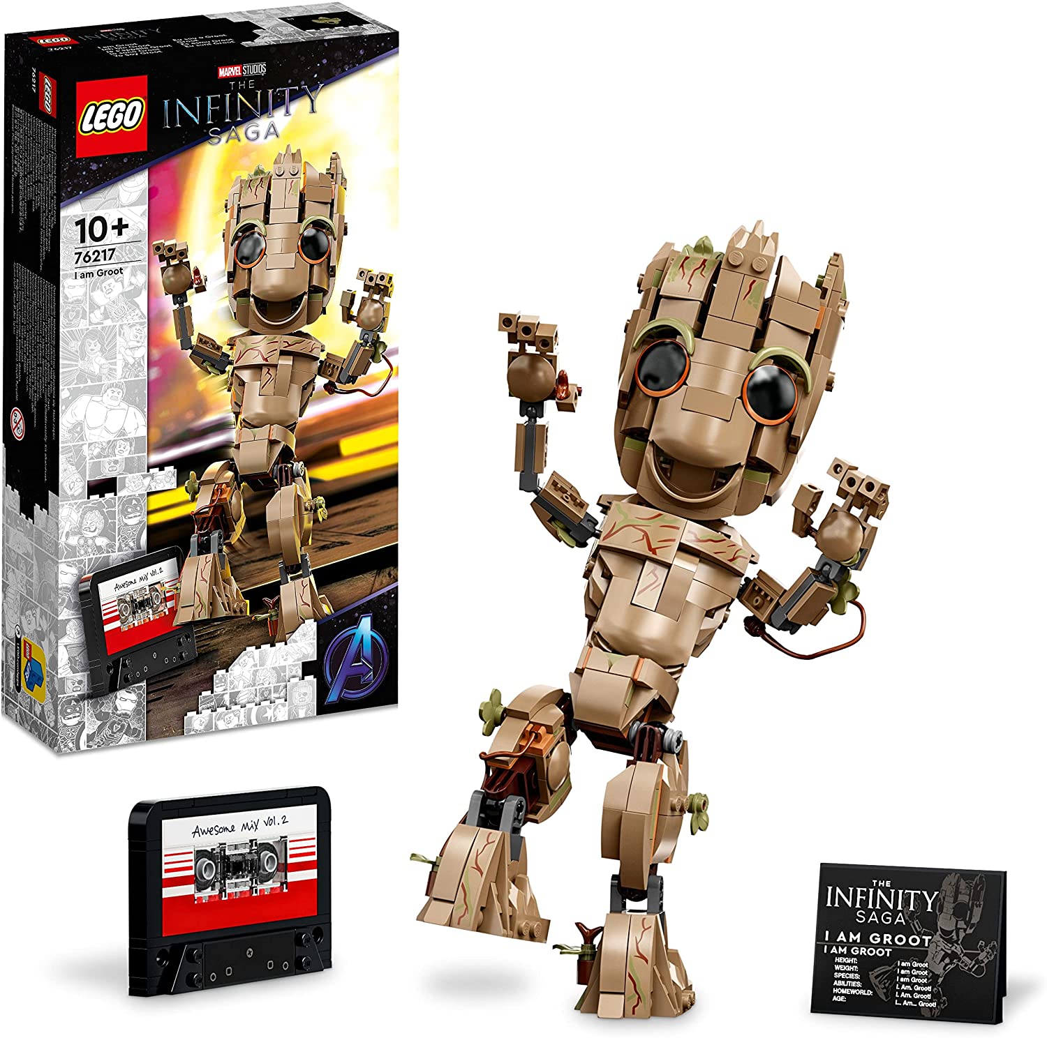 Bild von LEGO 76217 Marvel I am Groot Buildable Toy, Guardians of the Galaxy 2 Set, Collectable Baby Groot Model Figure, Gift Idea