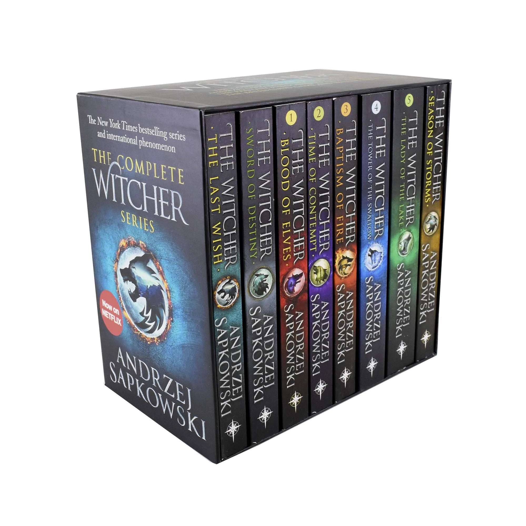 Produktbild von The Witcher Complete Series 8 Books Box Set Collection by Andrzej Sapkowski – Fiction – Paperback