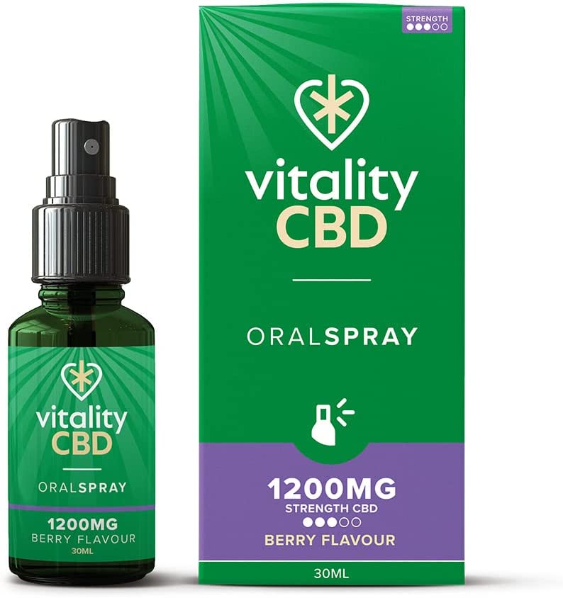 Bild von Vitality CBD Oral Spray with MCT Oil, 30ml Berry ,1200mg of CBD
