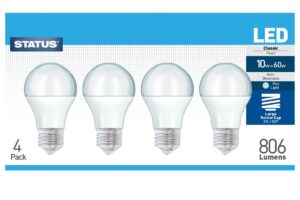 Bild von Simple Lighting 4 x 10w LED Bulbs, E27 Screw – Daylight/Cool White